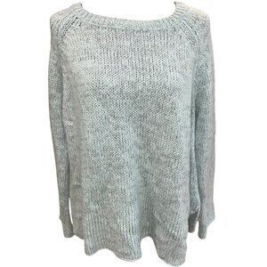 Wooden Ships Mint Green Soft Knit Sweater S/M /Mohair/Wool Blend Womens Casual